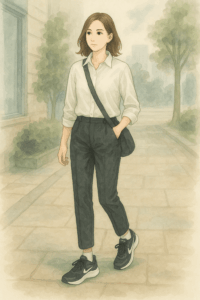 ナイキ レボリューション8 コーデ