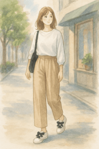 オールスター リボンストラップ OX コーデ