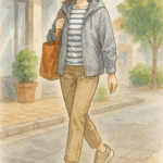 夫が寝たあとに オリジナル 瞬履きスニーカー コーデ