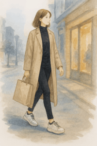 MAP厚底スニーカー コーデ