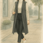 コート ラリー スカイ レオ コーデ