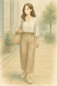 フラワーブーケスニーカー コーデ